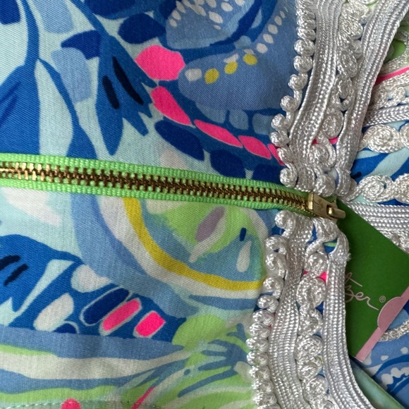 Lilly Pulitzer Carlotta Stretch Shift Dress in Blue Peri Size 4 - Picture 6 of 6